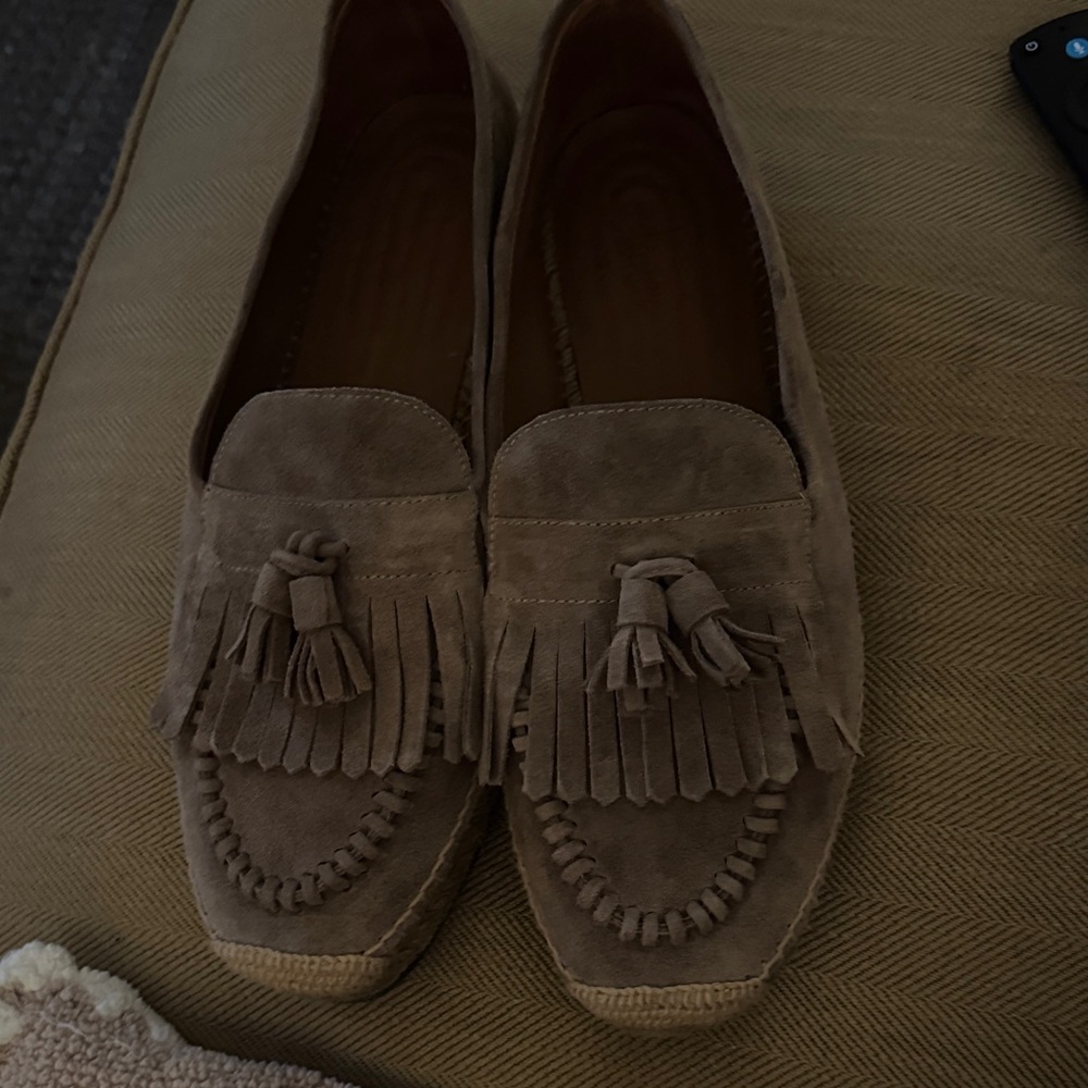 Castaner Brown Suede Loafers with Tassels
